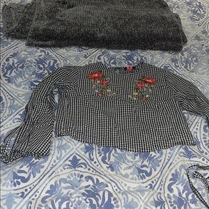 Floral Gingham Blouse💕✨
